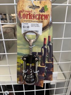 Evriholder Winged Corkscrew for Wine Bottles, Easy Manual