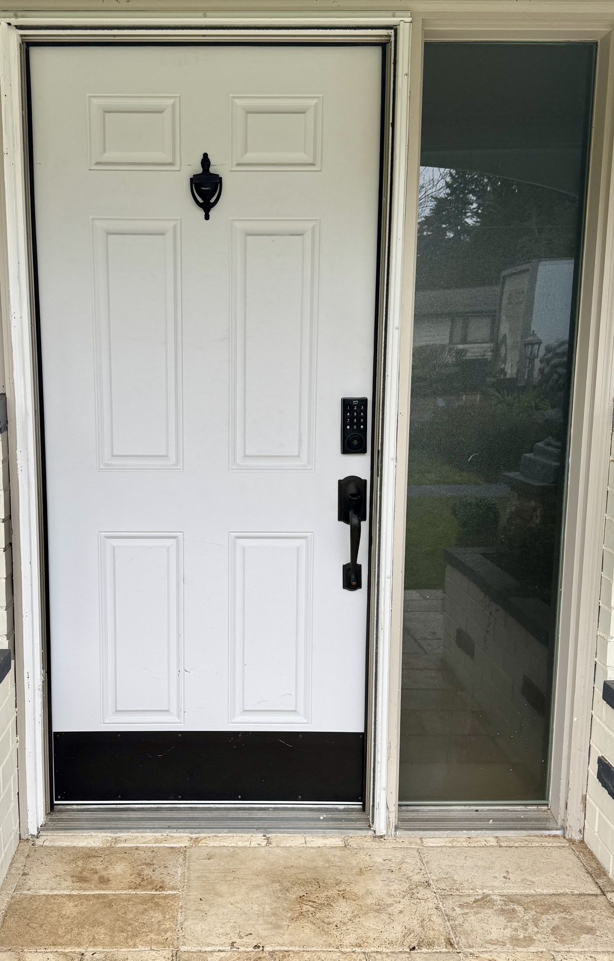 White Prime Steel Front Door