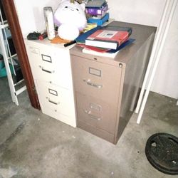 2 file cabinets