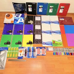 Large Lot of Brand-New School Supplies (Great For Teachers or Homeschoolers)
