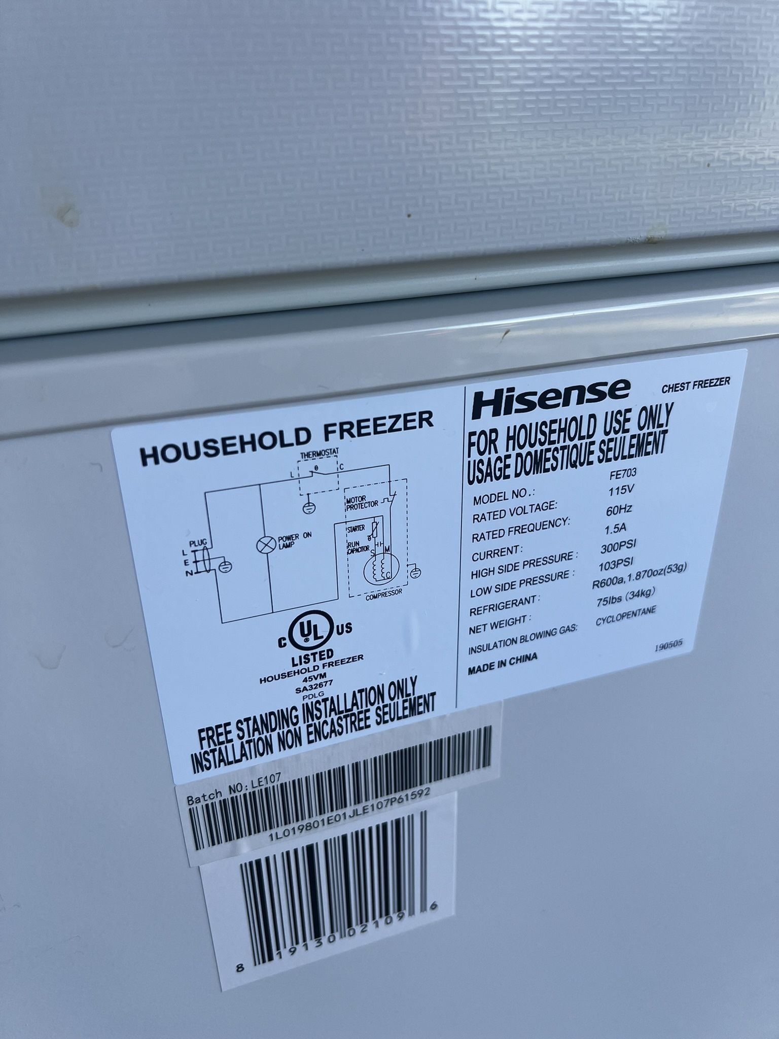 Chest Freezer
