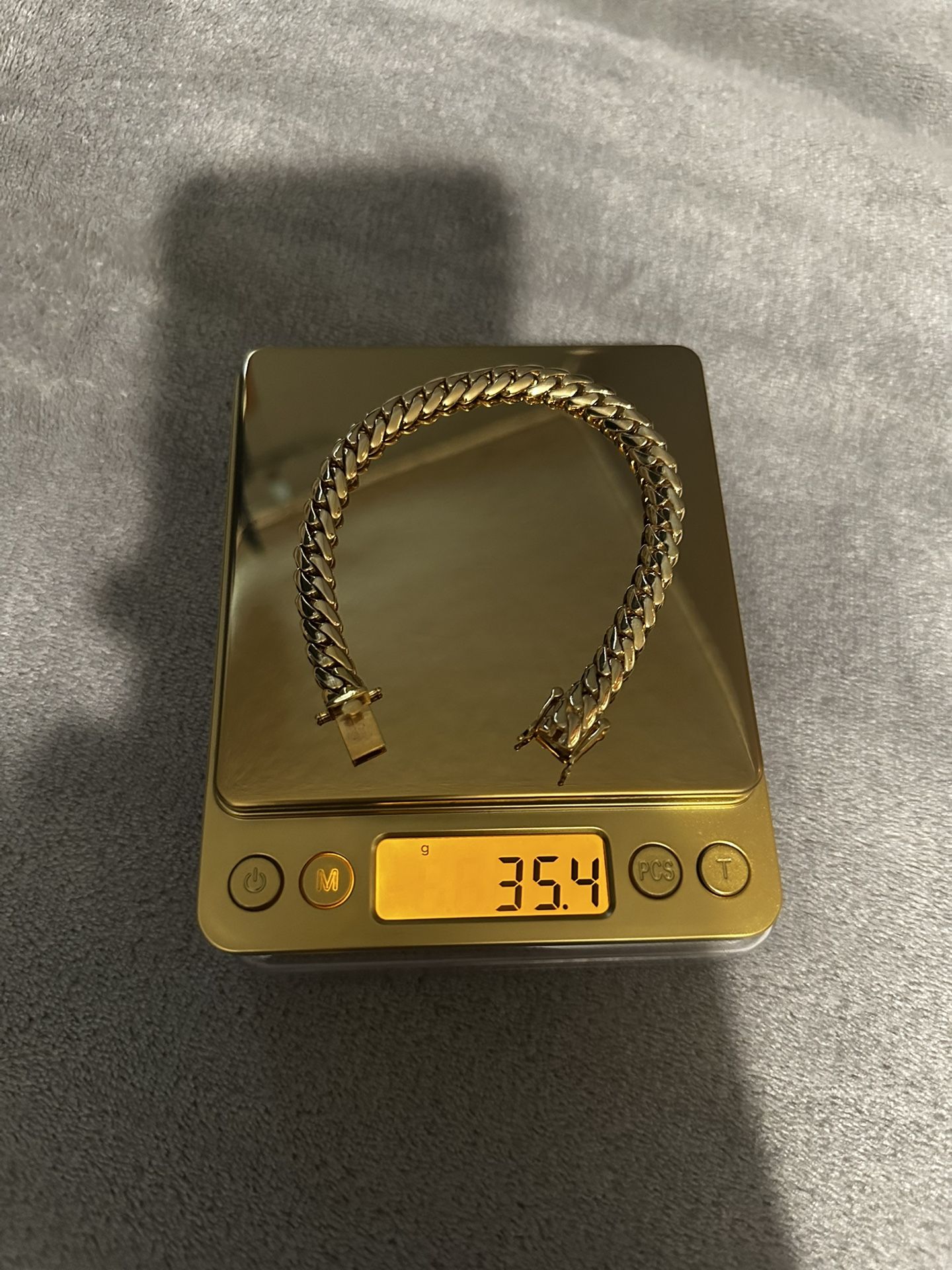 14 Karat Solid Gold Miami Cuban Bracelet