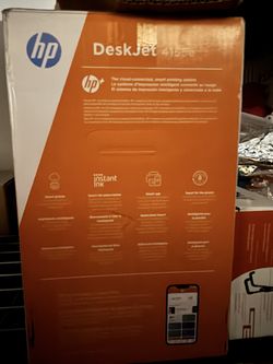 HP DeskJet 4155e Wireless Color Inkjet Printer, Print, scan, copy, Easy setup, Mobile printing, Best-for home, 3 month Instant Ink trial included, whi