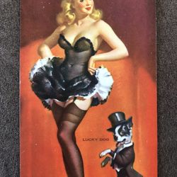 Rare Vintage/Antique Risqué Pin Up Girl 1940s Card/Postcard GC 3.5 x 5.5 USA