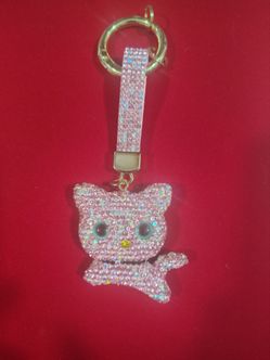 Cat key charm/key ring