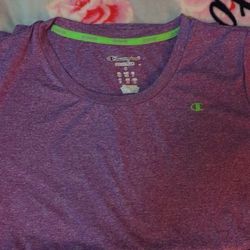 Purple & Lime Green Workout Shirt