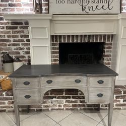 Beautiful Refinished John Stuart Mid Century Desk / Writing Table / Vanity