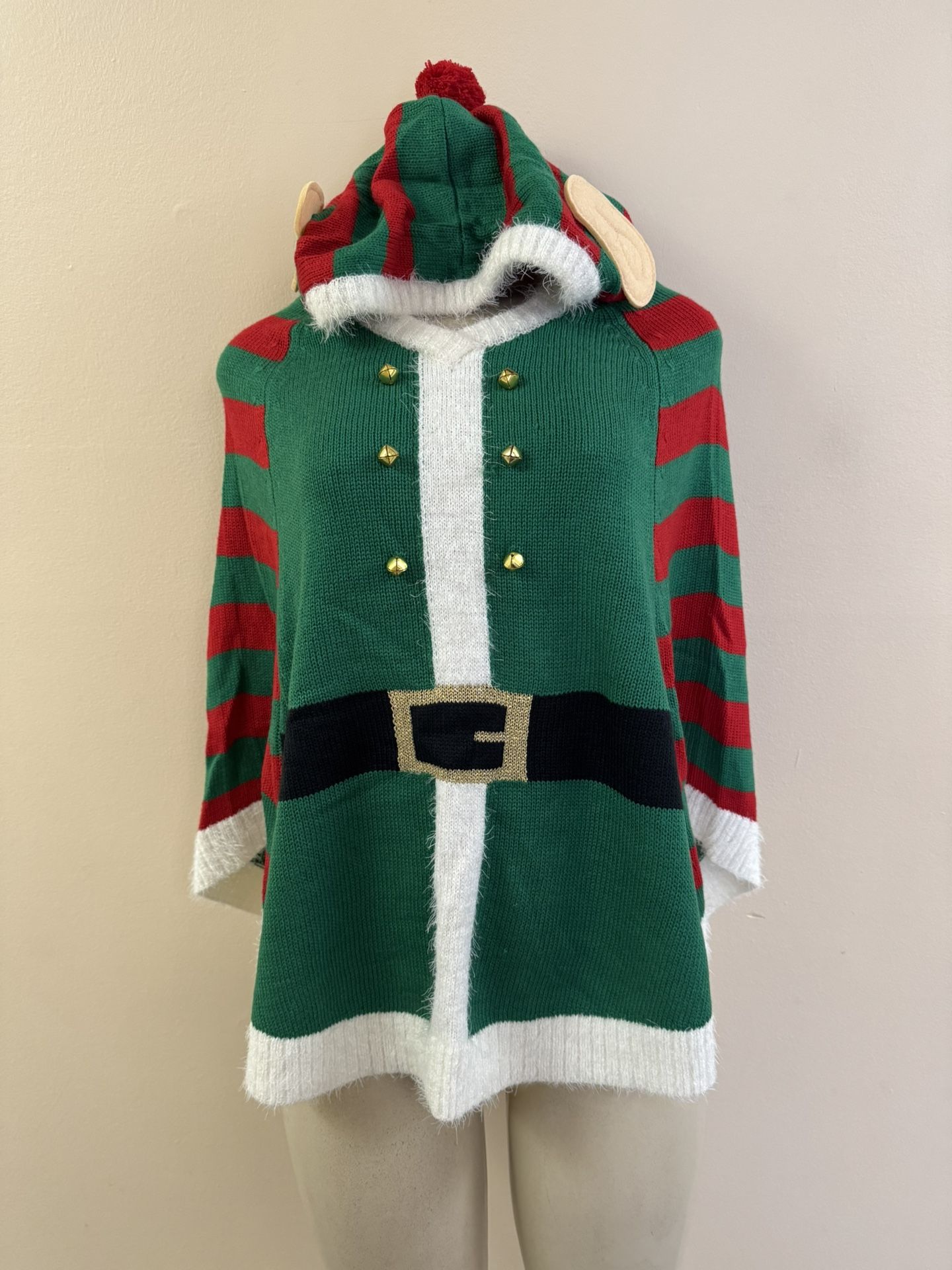 NWOT Major Label Group Elf Poncho/Cape Small