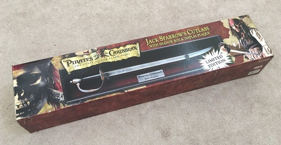 NECA Pirates of Caribbean Jack Sparrow CUTLASS Sword