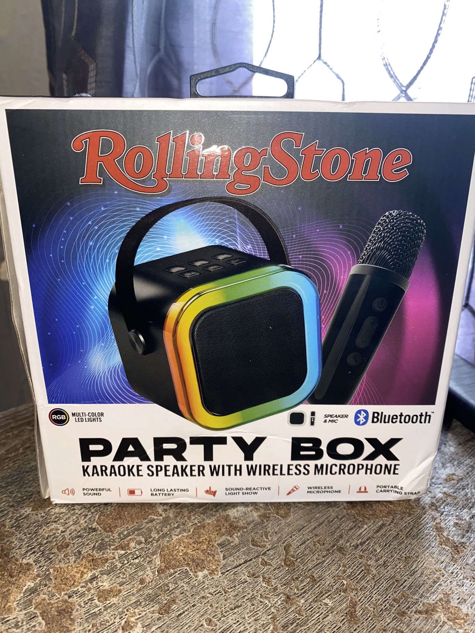Rolling Stone Party Box Bluetooth Speaker And Karaoke Voice Changing Effects