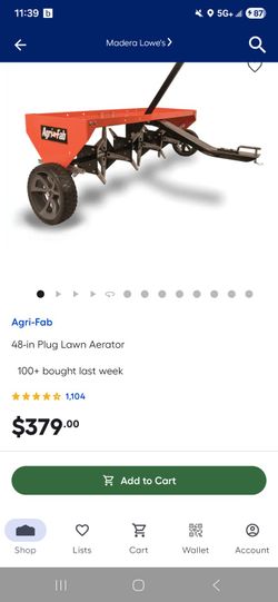 Agrifab 48" Tow Plug Aerator