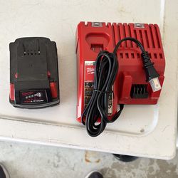 Milwaukee 5 AH battery and charger