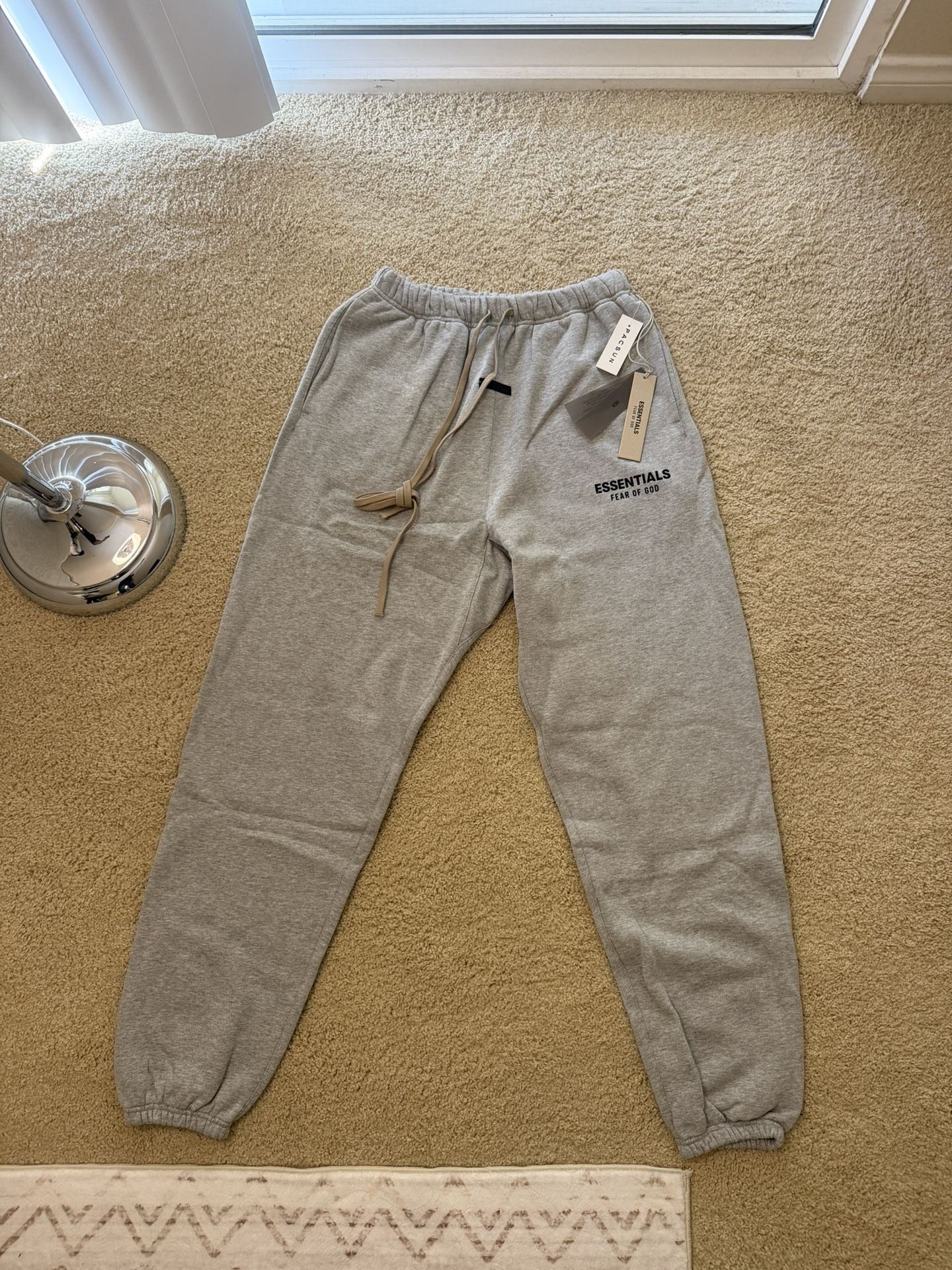 FOG ESSENTIALS Gray Jogger Pants – Brand New