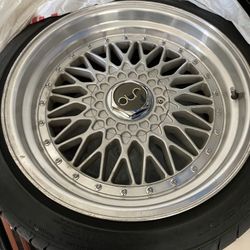 Jnc004 18h2x 9.5 Rims W/ Tires.