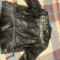 ORIGINAL GUCCI LEATHER JACKET- $1000- 38 SIZE 