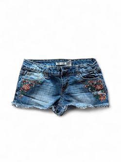 Zio Jeans Floral Embroidered Denim Shorts