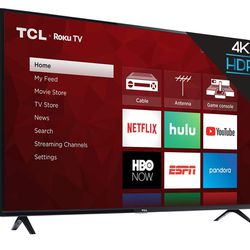 TCL 50” CLASS 4-SERIES 4K UHD HDR ROKU SMART TV - 50S425

