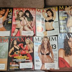 Throw Back Maxim Magazine Lot