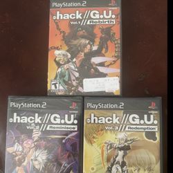 .hack G.U. PS2 Vol 1–3 SEALED (Rebirth Reminisce Redemption)
