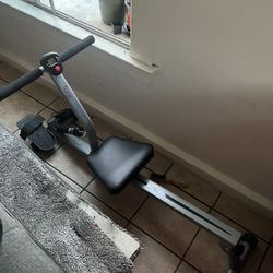 Sunny Health and Fitness Rowing Machine - Silver