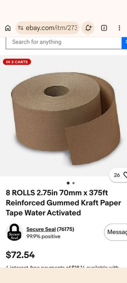 REINFORCED GUMMED TAPE