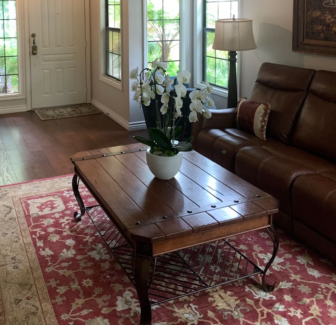 Wood And Iron Coffee Table