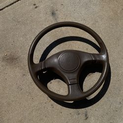 Gen 1 Mitsubishi Montero Dodge Raider Steering Wheel Brown