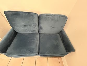 Blue Two Seater Couch