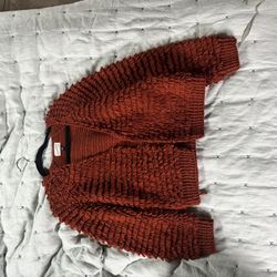 Burnt Orange Women’s Cardigan 