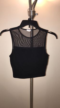 Black crop top