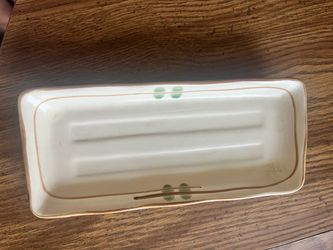 Vintage Ceramic Rectangular Serving Tray