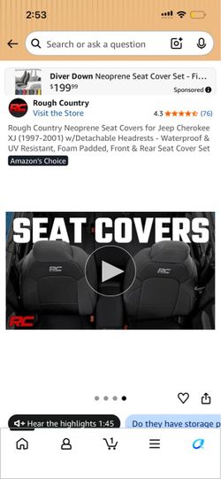 Rough Country Seat Covers