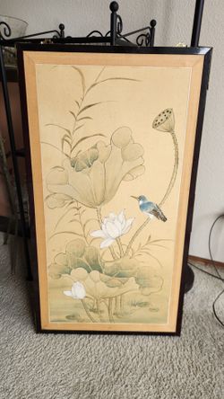 Hand painted Chinese silk painting (Bonus Item)