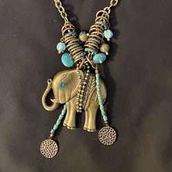 Brand New Trunk Up Elephant Necklace