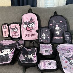 All new hello Kitty’s Kuromi three-piece backpack set