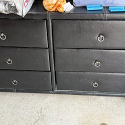 Black Leather Dresser