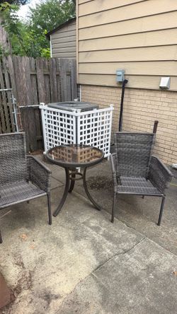 Patio furniture wicker
