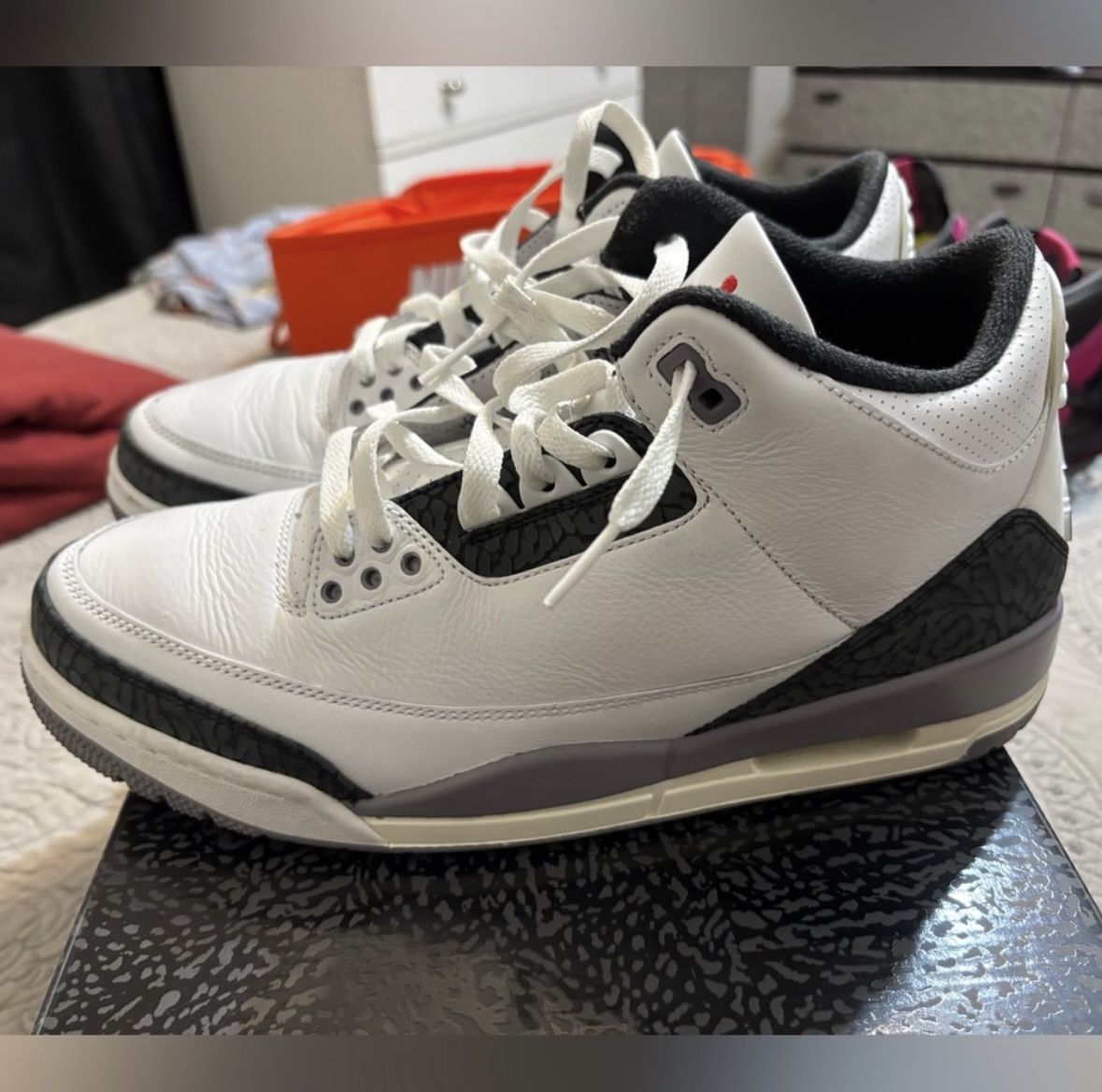 Air Jordan 3 Retro “Cement Grey” Reimagined Men’s Size 11.5 - Worn a handful of times. In OG box.