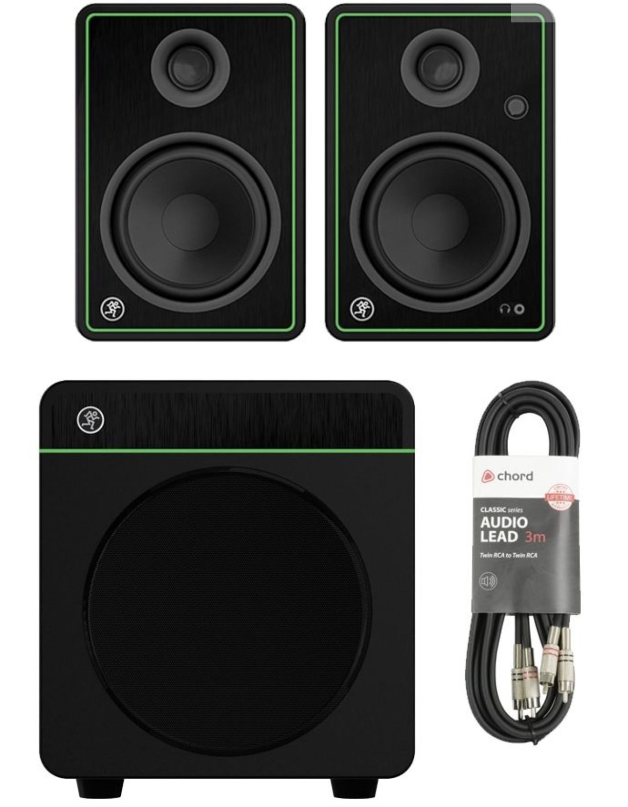 Mackie Monitor Speakers And Subwoofer