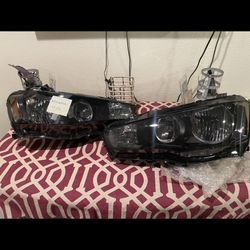 Smoked Headlight Mitsubishi Lancer 