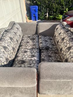 Grey couches