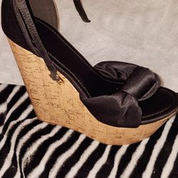 Sexy Black Wedge Heels