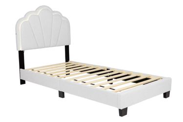 Twin size shell bed with LED lights