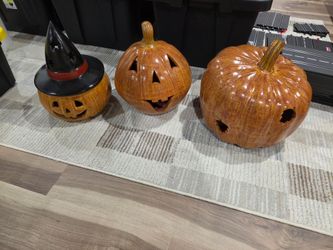 Ceramic outdoor pumpkin Halloween decorations