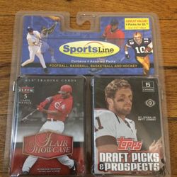 Sports Line Contains 4 Assorted Packs Unopened.