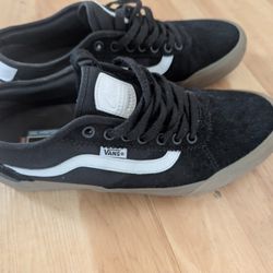 Vans Skate Chima Black & Gum Skate Shoes 9.5