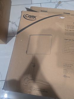 Carex Day-Light Classic Plus Sunlight Therapy Lamp - 10000 LUX Therapy Lamp at 12 Inches, LED Bright White Light with Adjustable Height and Brightness