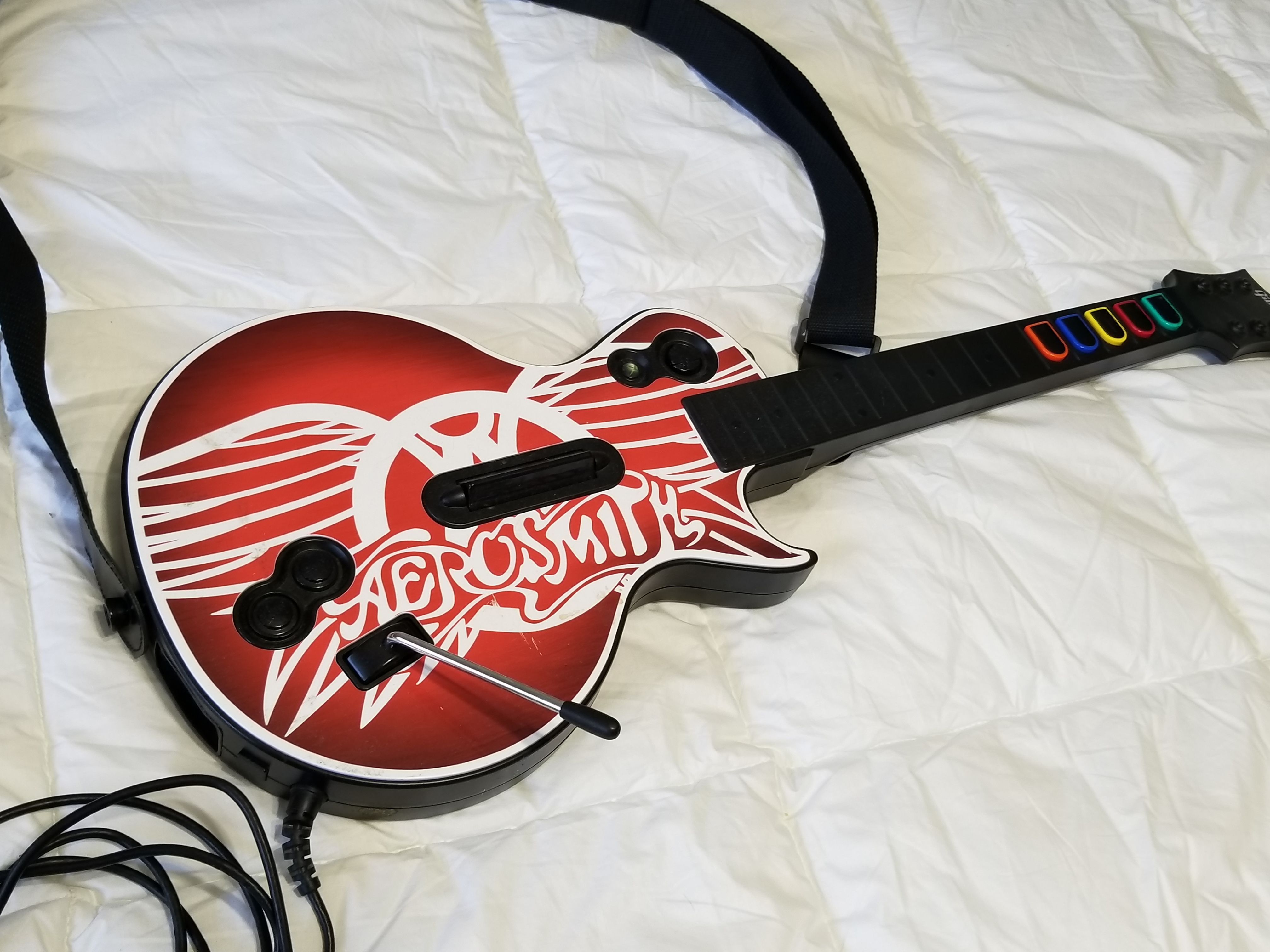 Xbox 360 Guitar Hero Aerosmith Gibson Les Paul Controller