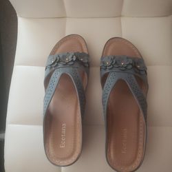 Light BLUE Women's Sandals.