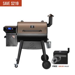 Z Grills Pellet 7002V3E + 3yr Warranty + Waterproof Cover